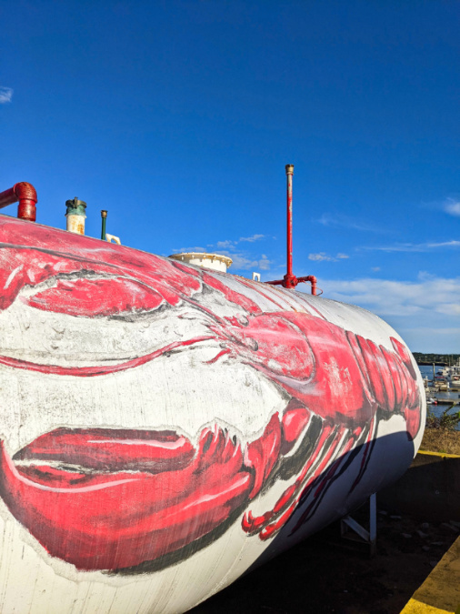 Lobster Mural on Waterfront Camden Maine 1