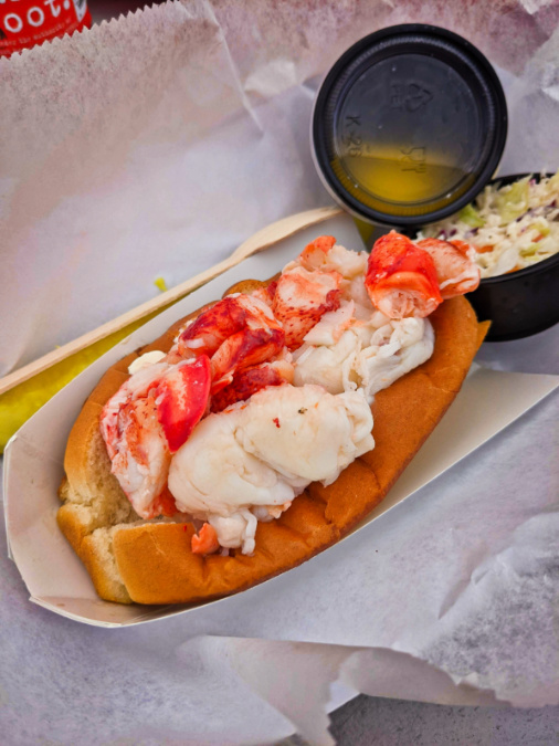 Lobster Roll from McCloons Lobster Pound Spruce Head Island Maine 1