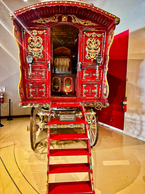 Circus Carriage in Owls Head Transportation Museum Mid Coast Maine 1