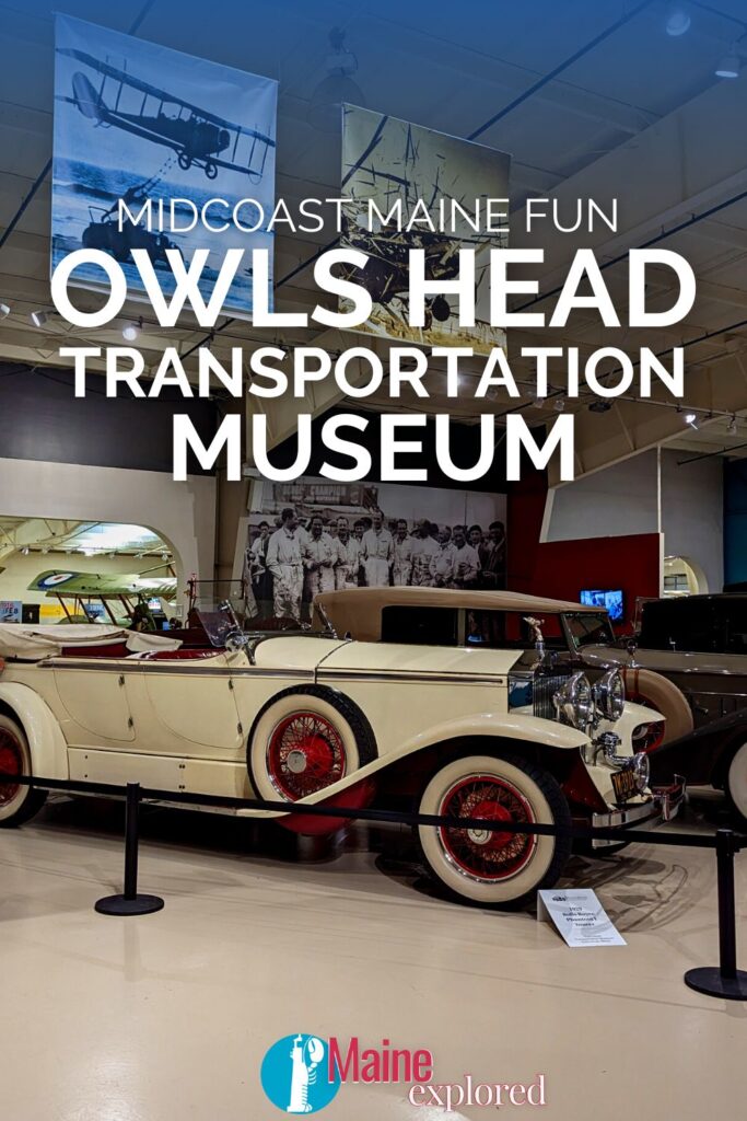 The Owls Head Transportation Museum is a great stop near Rockland on a Maine road trip. From vintage cars to bicycle history, Owls Head has fascinating exhibits for all ages.