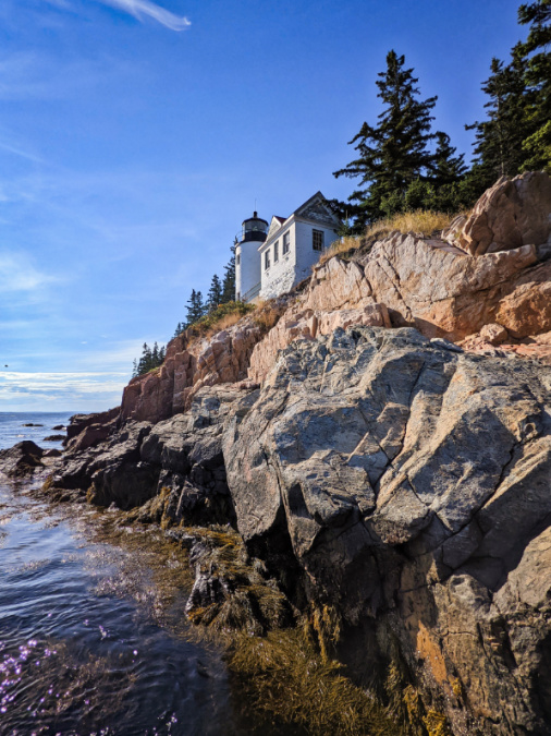Bass Harbor Lighthouse from the Rocks Acadia National Park Maine 4
