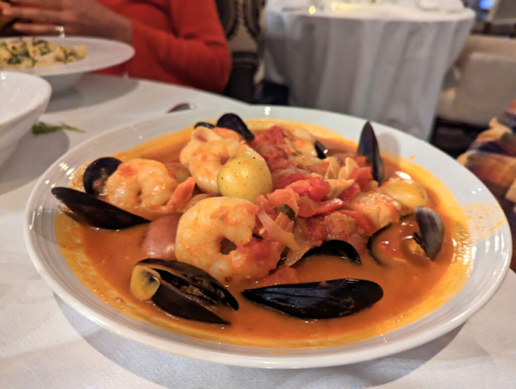 Seafood Stew at Bella Vita at the Samoset Resort Rockport Maine 1