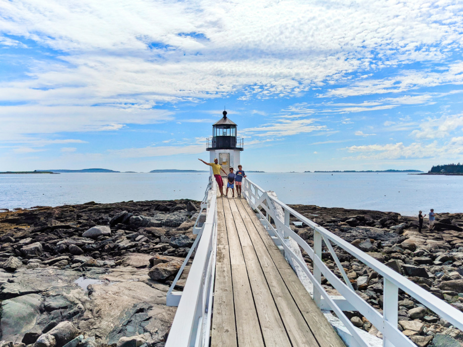 Taylor Family at Marshall Point Light Port Clyde Maine 1