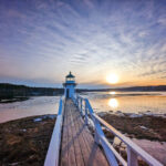 Doubling Point Lighthouse on Kennebec River Bath Maine 5