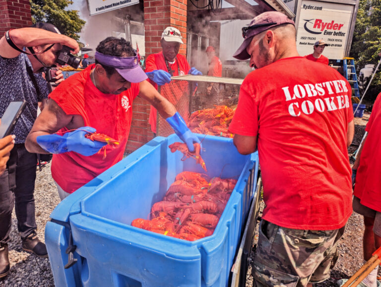 Lobster Cookers at Maine Lobsterfest in Rockland MidCoast Maine