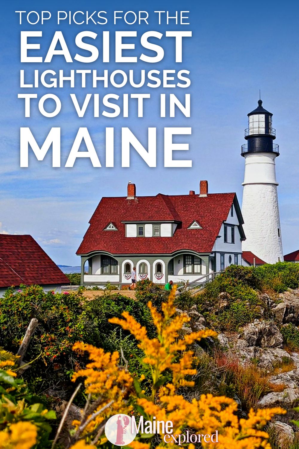 Easy to visit lighthouses in Maine are all along the coast. From the famous Portland Head Light to lesser know sites that are even more beautiful, these are the best lighthouses to add to your Maine road trip.