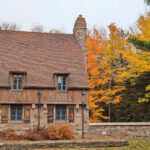 Fall Colors at Jordan Pond Gatehouse in Acadia National Park Maine 4