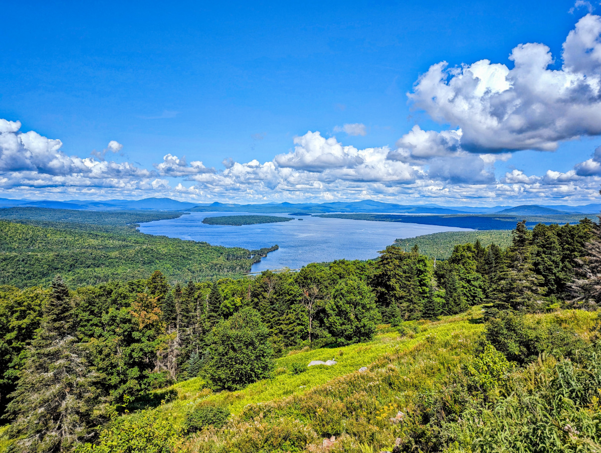 Rangeley Lakes Region from Ridge in Highlands Maine 1