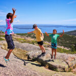 Taylor Family Hiking at Cadillac Mountain Acadia National Park Maine 7