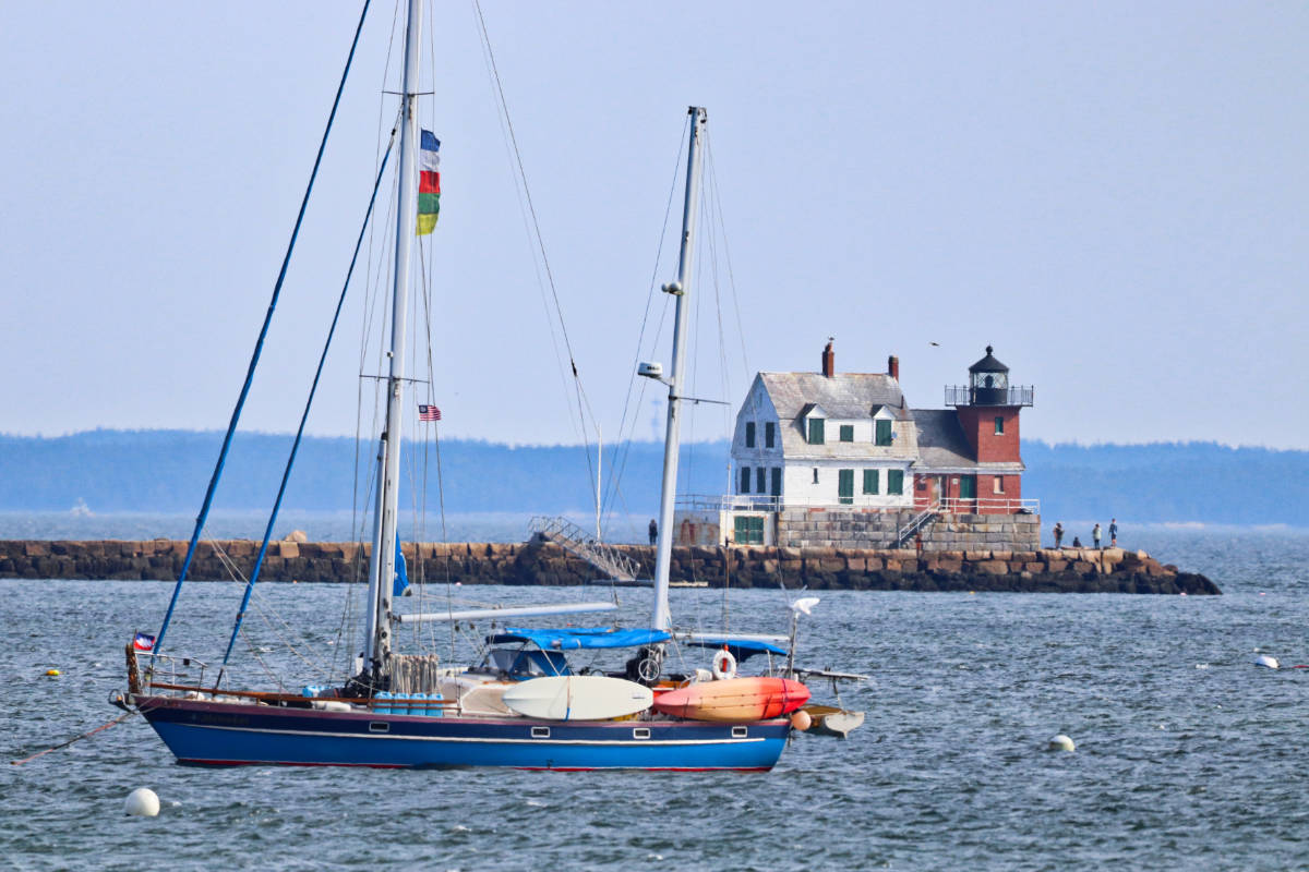 Rockland Breakwater Lighthouse from Matinicus Ferry Midcoast Maine 14