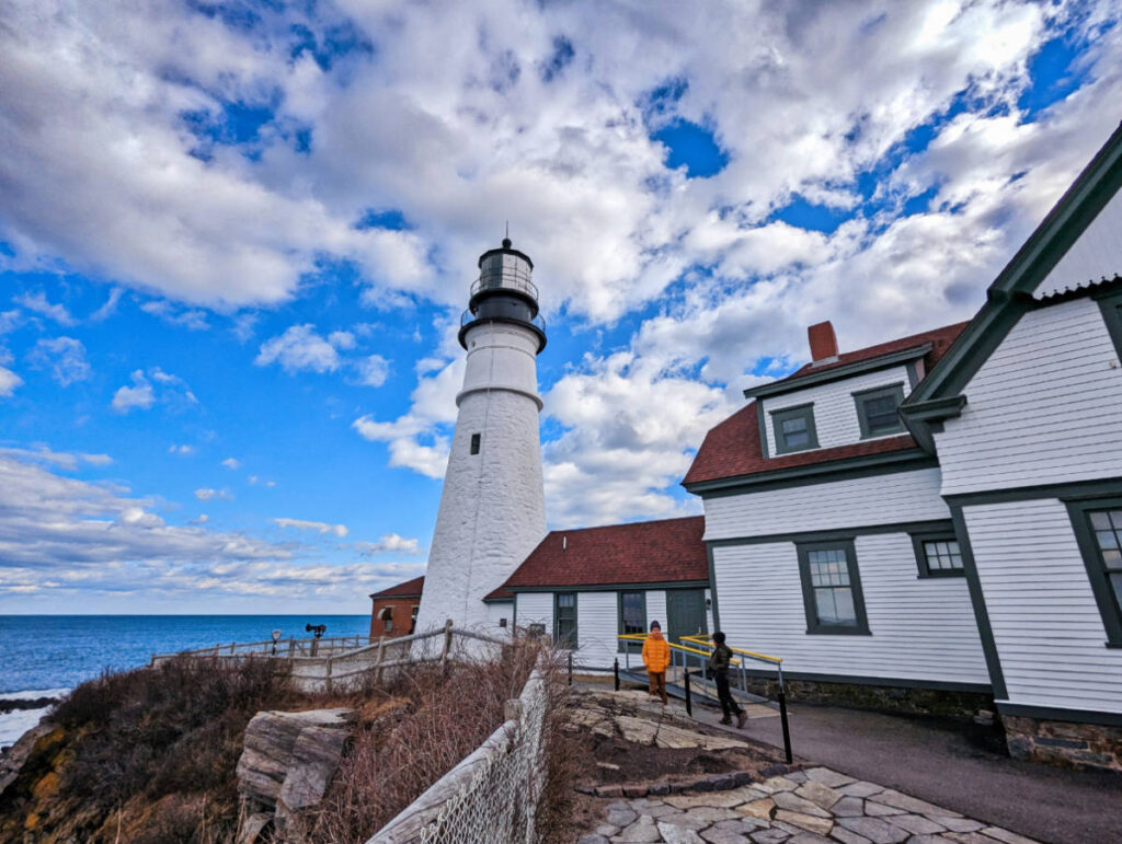 Taylor Family at Portland Head Lighthouse Portland Maine 3