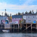 Colorful Dock Houses on Matinicus Island MidCoast Maine 1