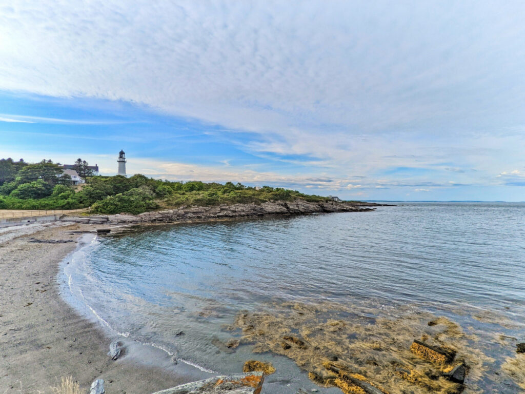 Dyer Cove at Cape Elizabeth Lighthouse South Portland Maine 2