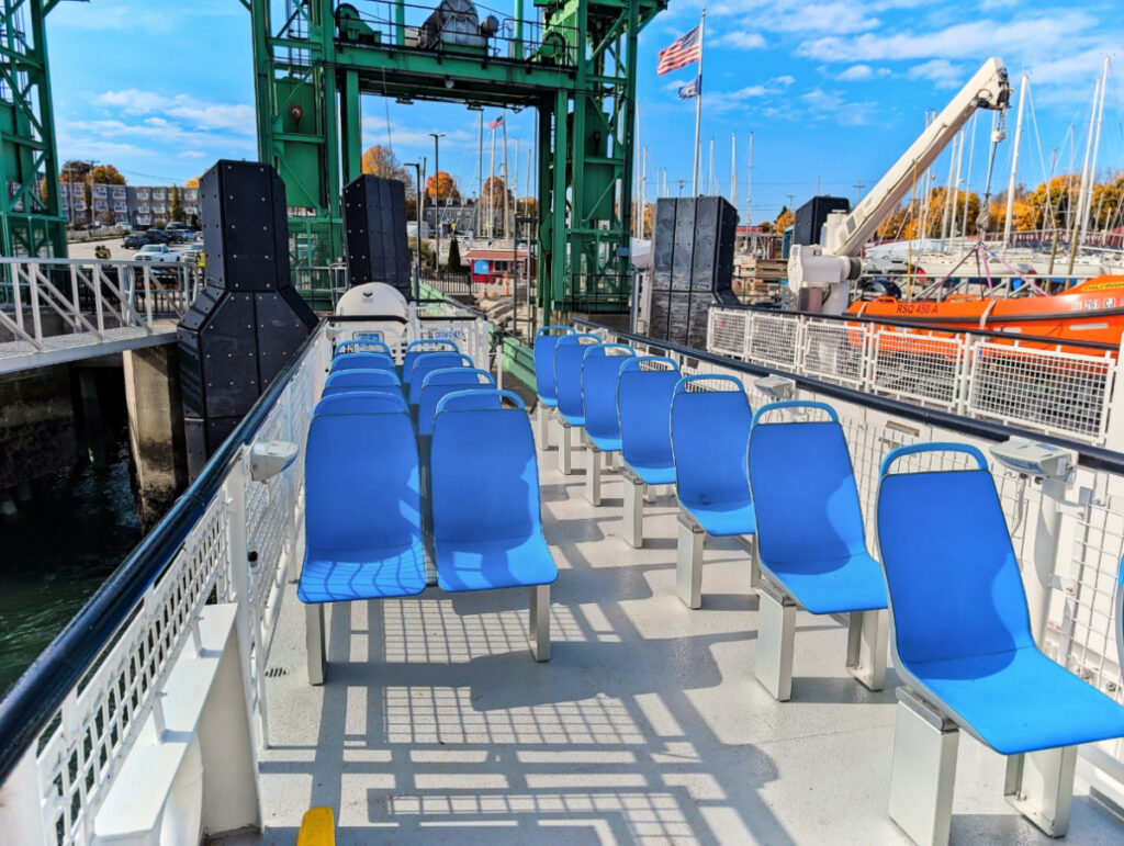 Outside Seating Aboard Maine State Ferry to Matinicus Island MidCoast Maine 1