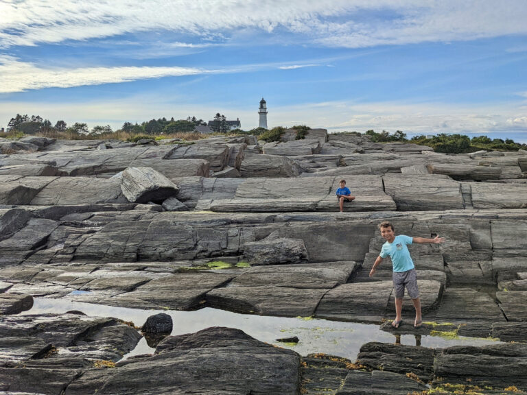 Taylor Family at Cape Elizabeth Lighthouse South Portland Maine 4