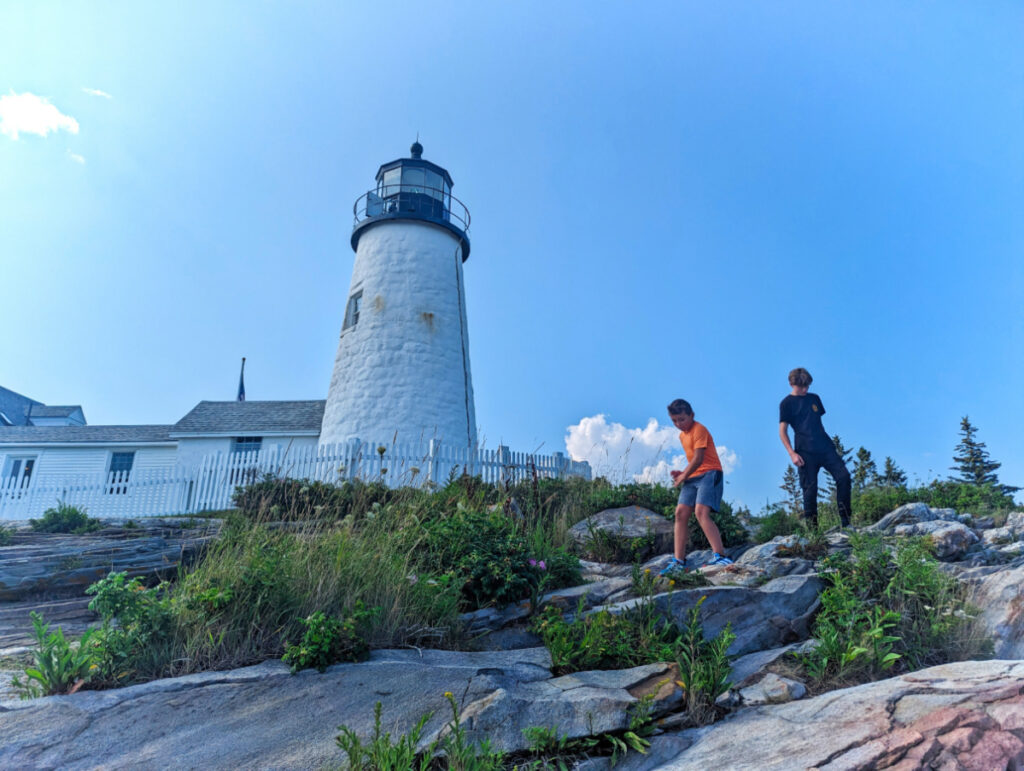 Taylor Family at Pemaquid Lighthouse New Harbor Bristol Midcoast Maine 1