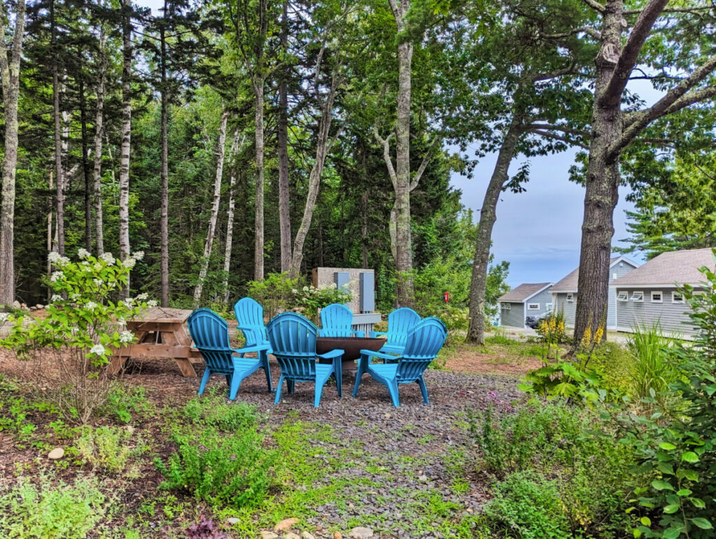 Fire Pit at Drift Oceanside Inn Camden Maine 1