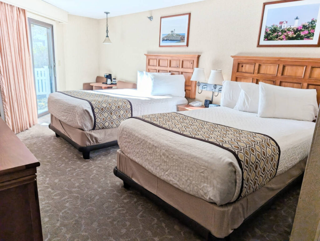 Two Queen Room at Meadowmere Resort Ogunquit Maine 1
