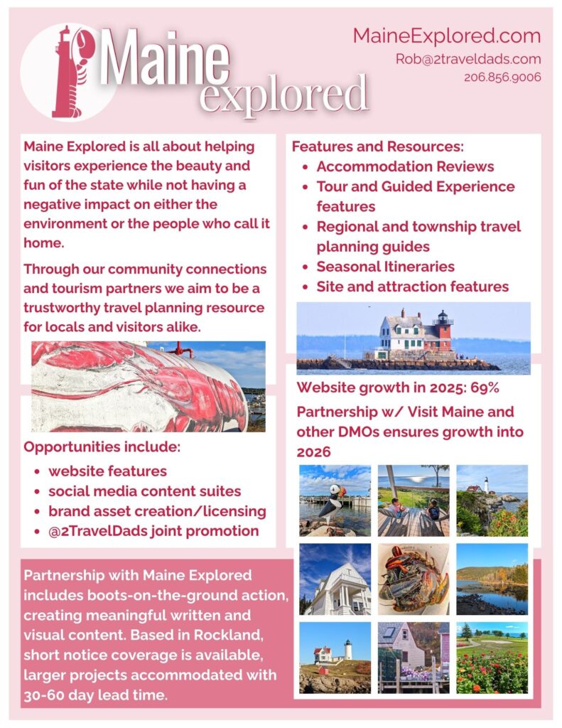 Maine Explored Media Kit: contact information and partnership options for promoting the best of Maine and the Northeast.