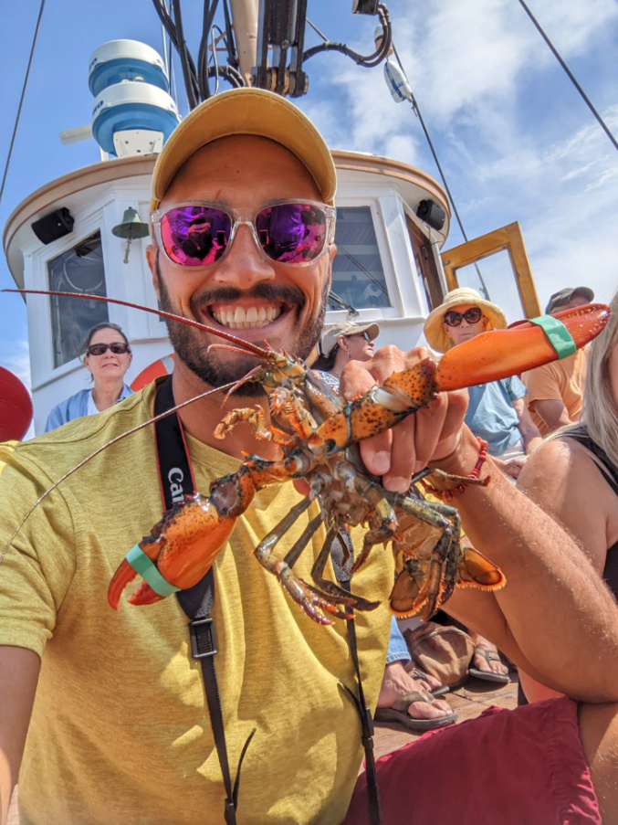 Rob Taylor on Lobstering Tour with Monhegan Boat Lines in Port Clyde MidCoast Maine 2