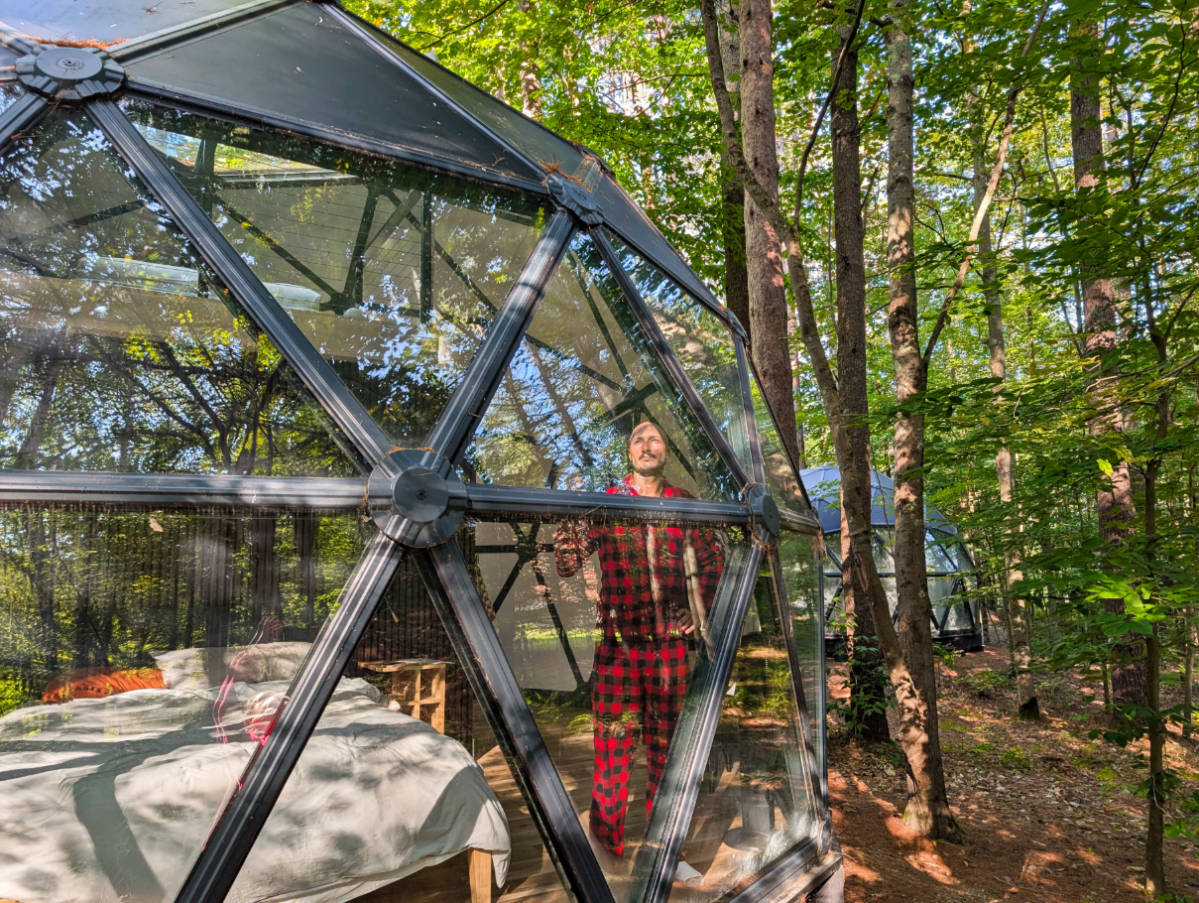 Glamping at the Desert of Maine in Freeport: Sand Dunes and Fun