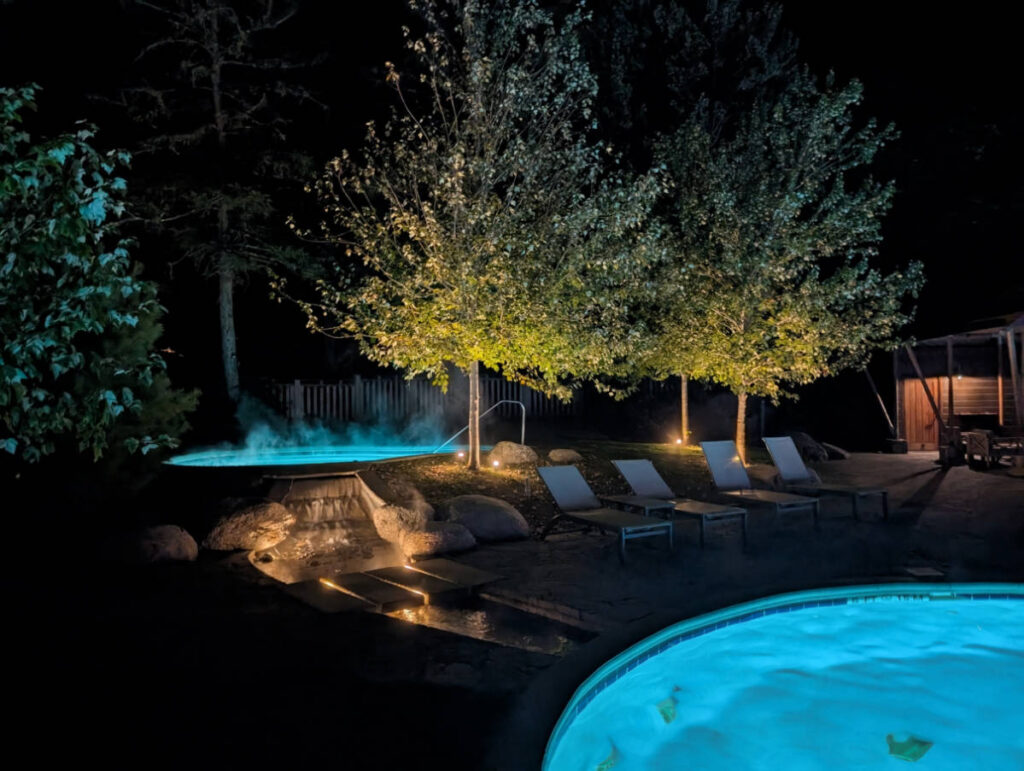 Swimming Pool and Hot Tub at Terramor Outdoor Resort Acadia National Park Bar Harbor Maine 1