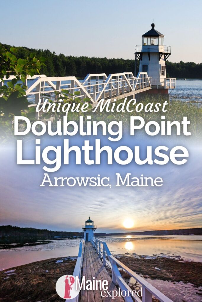 The unique Doubling Point Lighthouse is a great stop to make in MidCoast Maine. Following the walkway collapse in 2023 it's set to reopen and welcome visitors in 2026. See what you can expect and things to do at Doubling Point and why this is such a great lighthouse to visit.