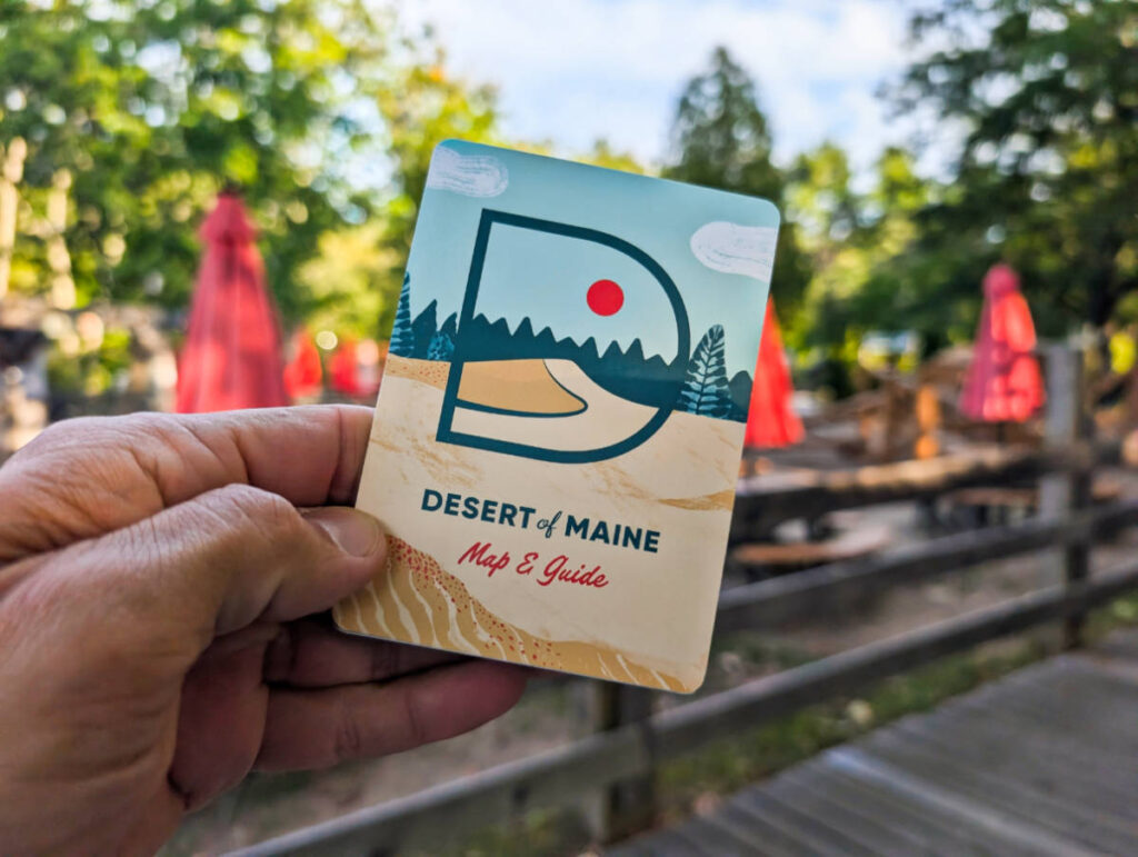 Welcome Packet at Desert of Maine Glamping Freeport Maine 2