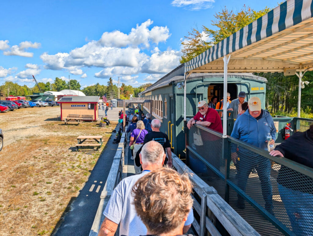 DownEast Scenic Railway at Station in Hancock Maine 3