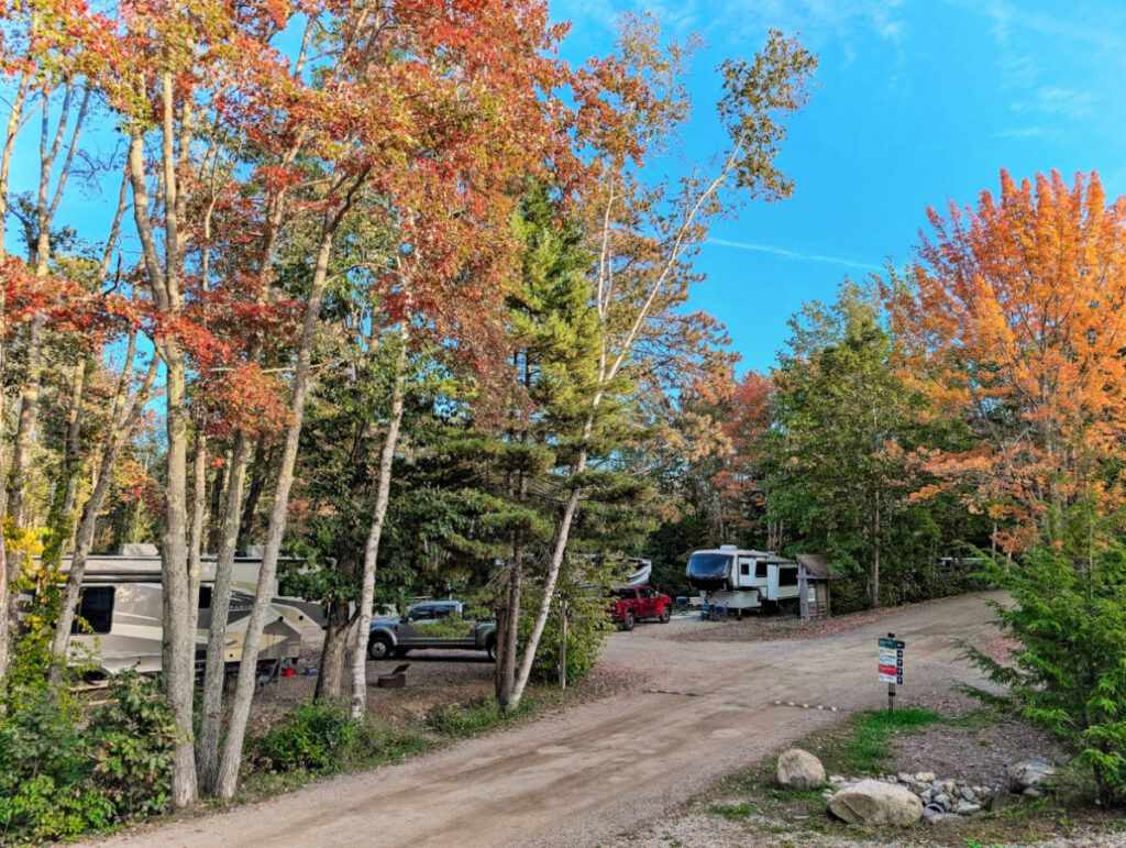 Fall Colors at Sandy Pines Campground Kennebunkport Maine 3