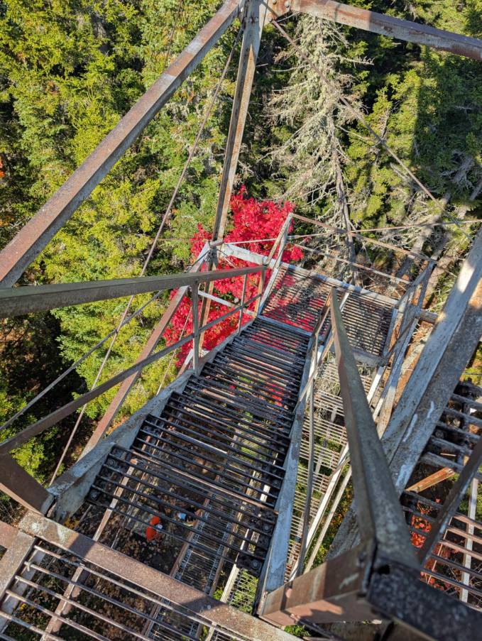 Fall Colors at Watchtower in Mount Kineo State Park Moosehead Lake Greenville Maine 1
