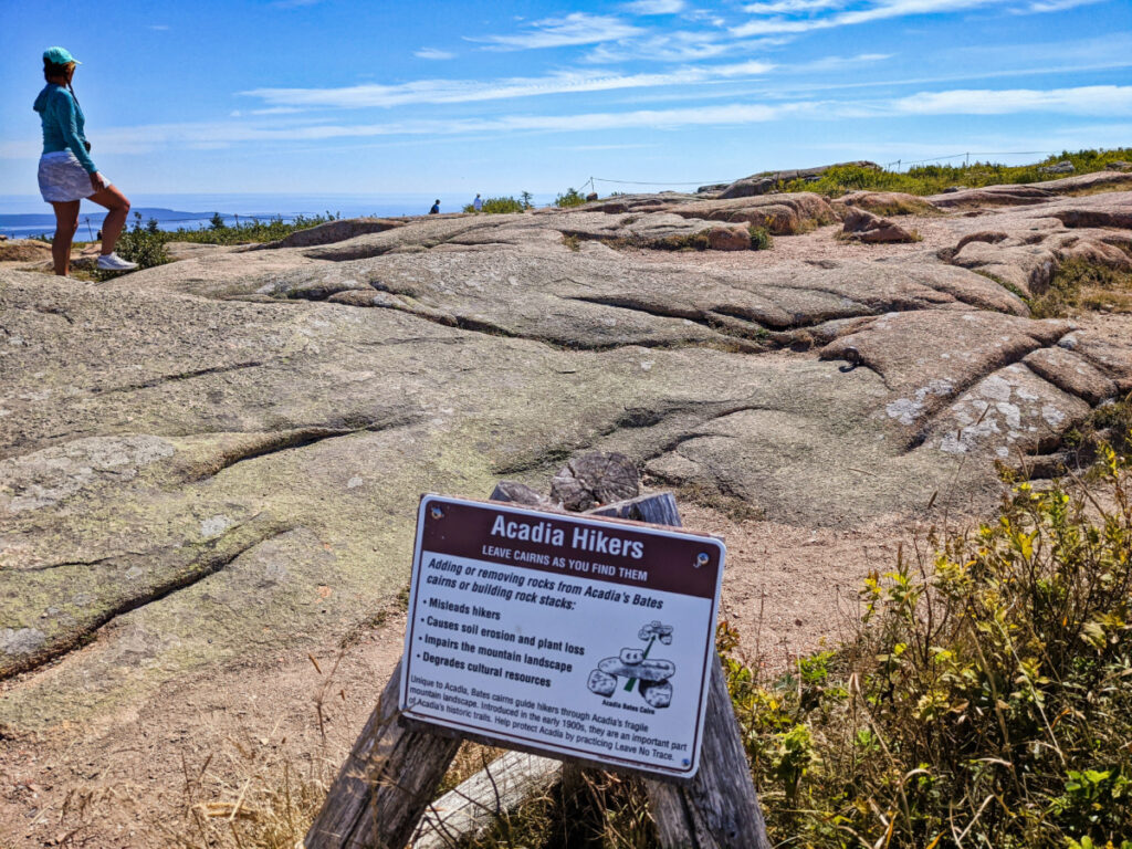 Hiking at Cadillac Mountain Acadia National Park Maine 1