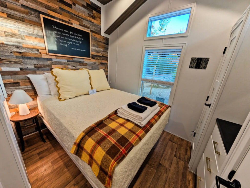 Life Aquatic Wes Anderson Glamping Cabin at Sandy Pines Campground Kennebunkport Maine 1