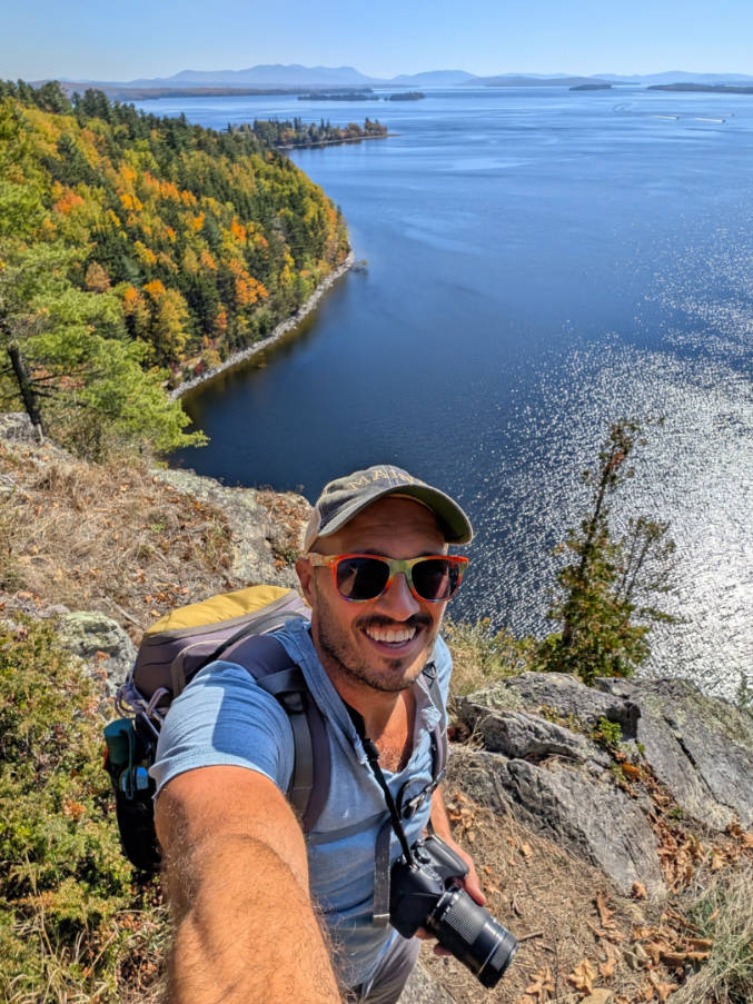 Rob Taylor on Indian Trail of Mount Kineo State Park Moosehead Lake Greenville Maine 2