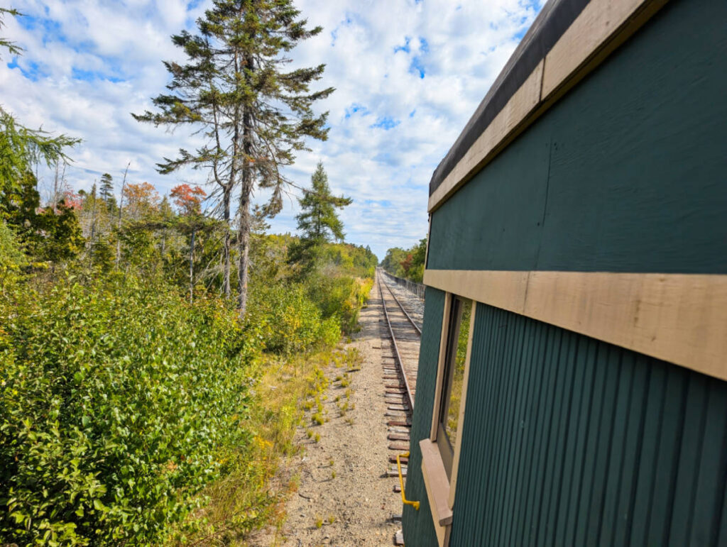 View from DownEast Scenic Railway in Hancock Maine 1