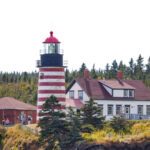 West Quoddy Lighthouse Lubec Maine from Bar Harbor Whale Watching Lighthouse Cruise 1
