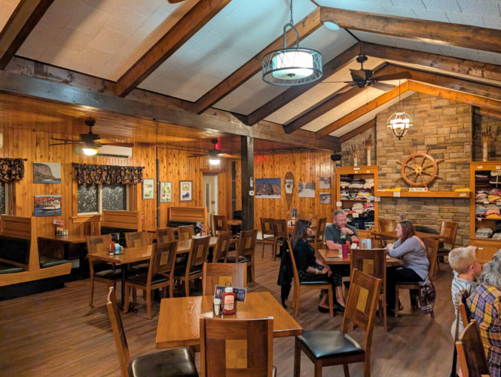Dining Room at Kellys Landing on Moosehead Lake Greenville Maine 1