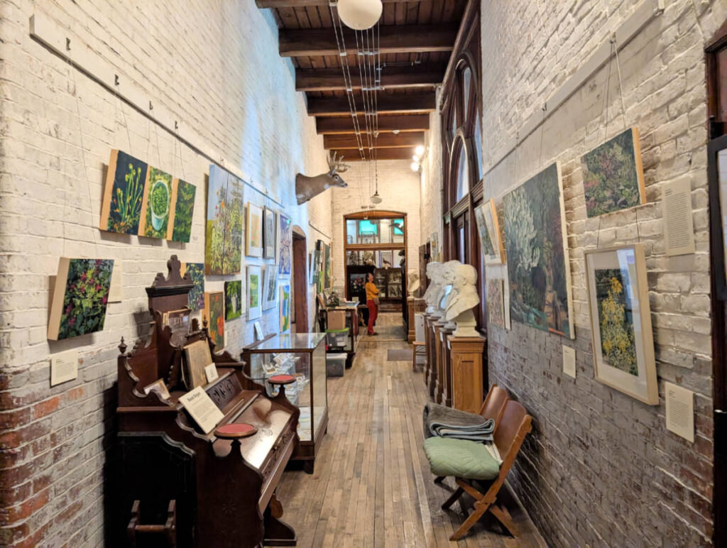 Exhibit hall of LC Bates Natural History Museum Hinkley Maine 1