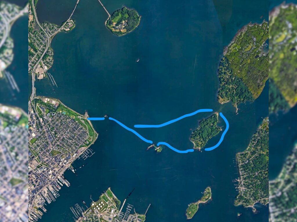 Fort Gorges and Diamond Islands Kayaking from Portland ME