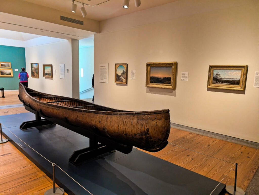 Wabanaki Canoe at Portland Museum of Art Portland Maine 1