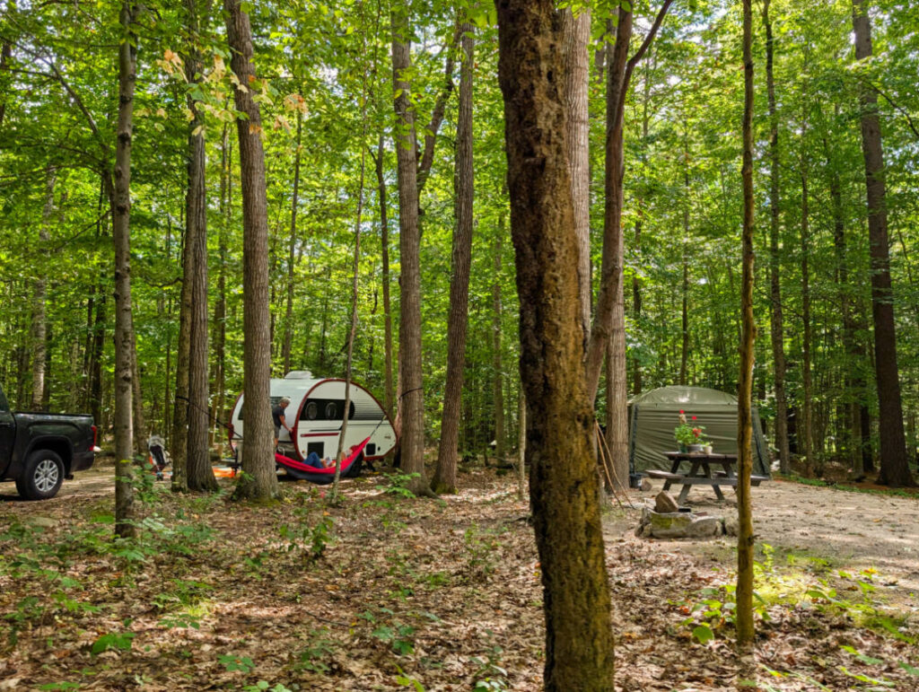 Campground at Bradbury Mountain State Park Freeport Maine 2