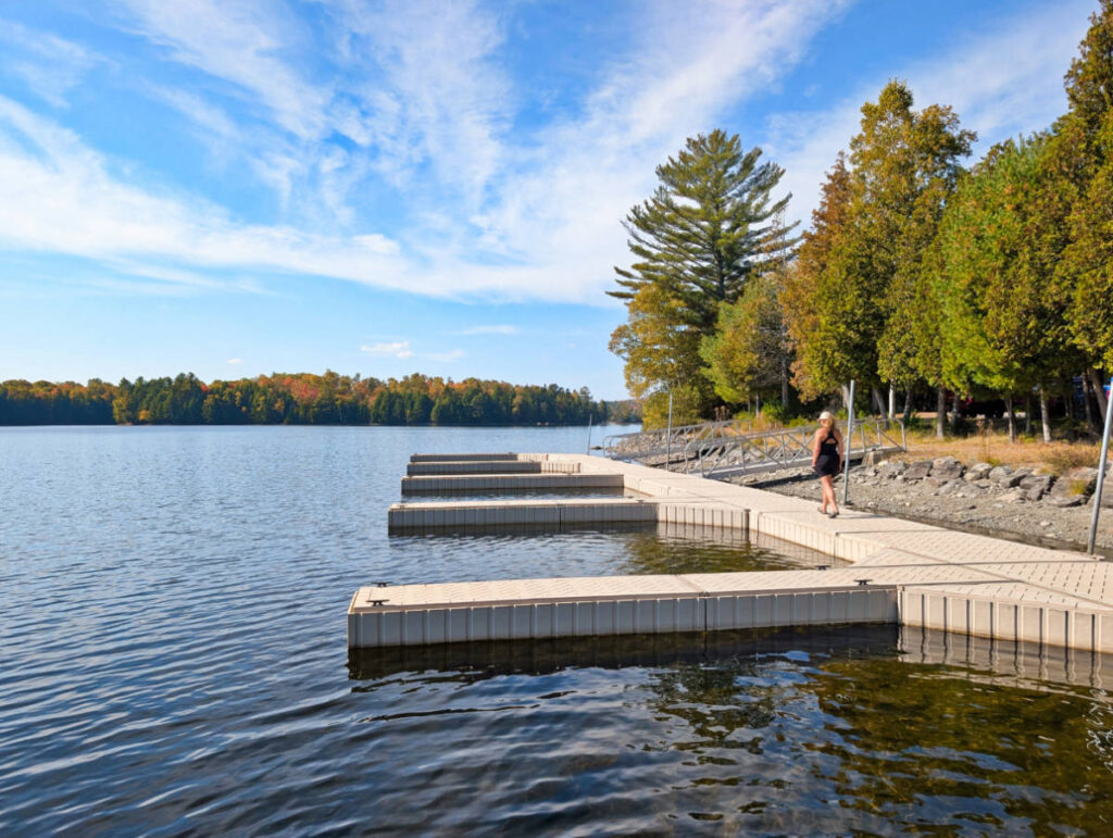 Kelly at Boat Launch at Lily Bay State Park Moosehead Lake Greenville Maine 1