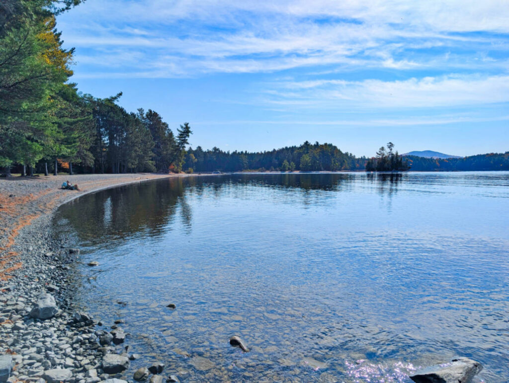 Swimming Beach at Lily Bay State Park Moosehead Lake Greenville Maine 1