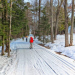Full Taylor Family Cross Country Skiing at Pineland Farms New Gloucester Maine 8