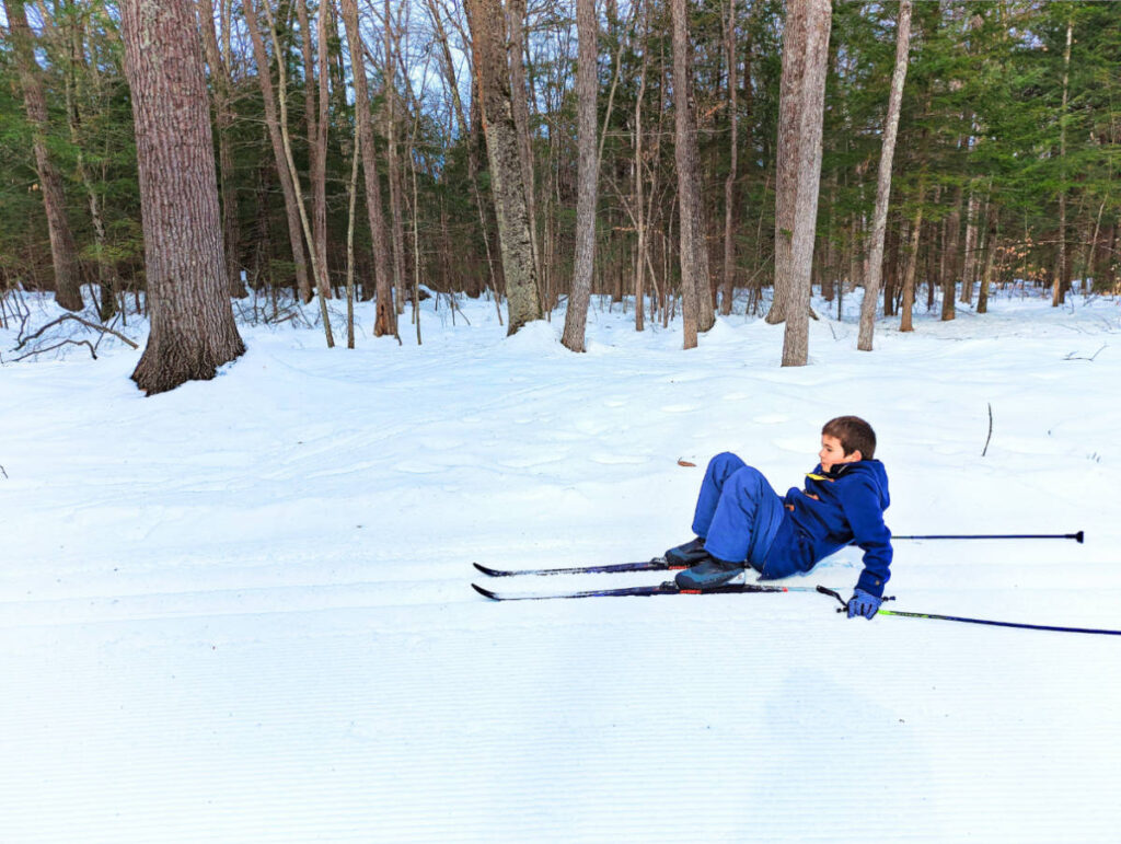 Taylor Family Cross Country Skiing at Pineland Farms New Gloucester Maine 13