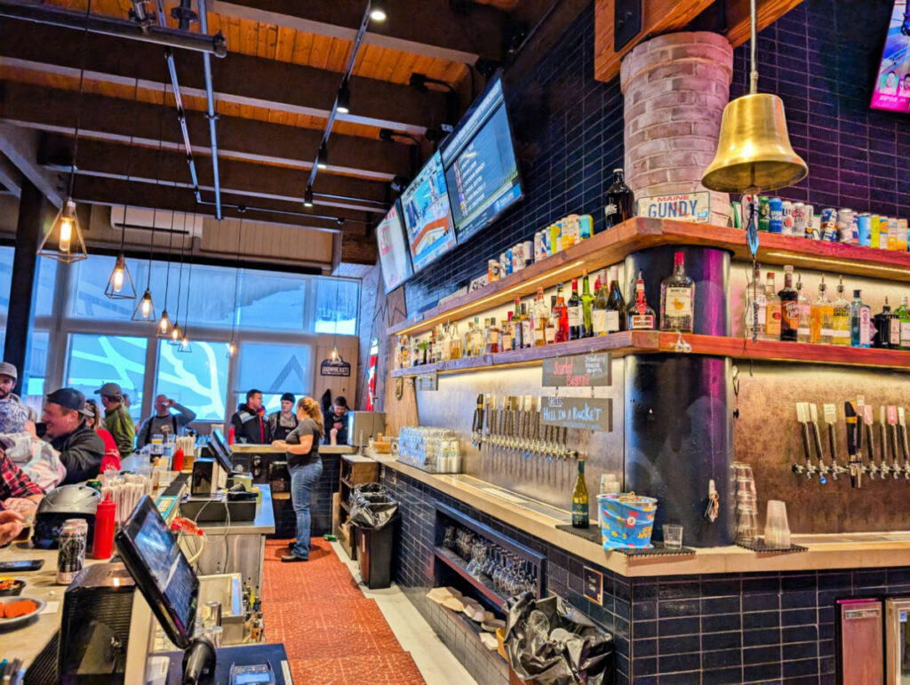 Apres Ski at Widow maker Bar at Sugarloaf Mountain Ski Area Carrabassett Valley Maine 1