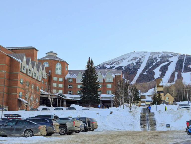 Exterior of Sugarloaf Mountain Hotel Carrabassett Valley Maine 3