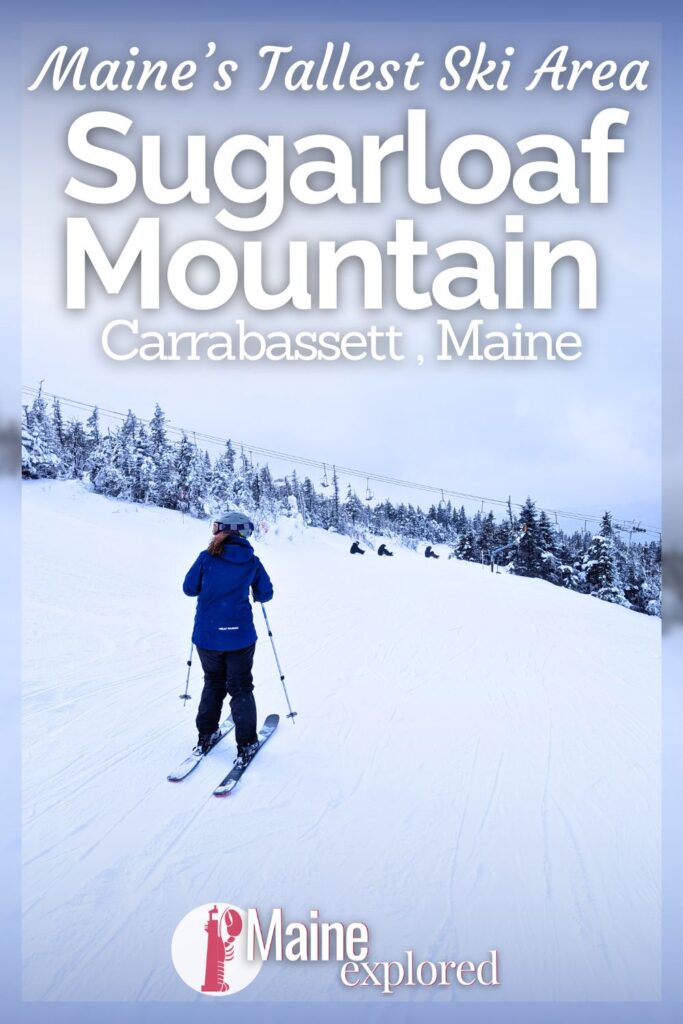 Skiing at Sugarloaf is epic both for hardcore Maine skiers and green circle skiers alike. With lots of challenging ski slopes, including a green run all the way down from the summit, Sugarloaf is a fantastic ski area if you're looking to plan a Northeast ski trip.