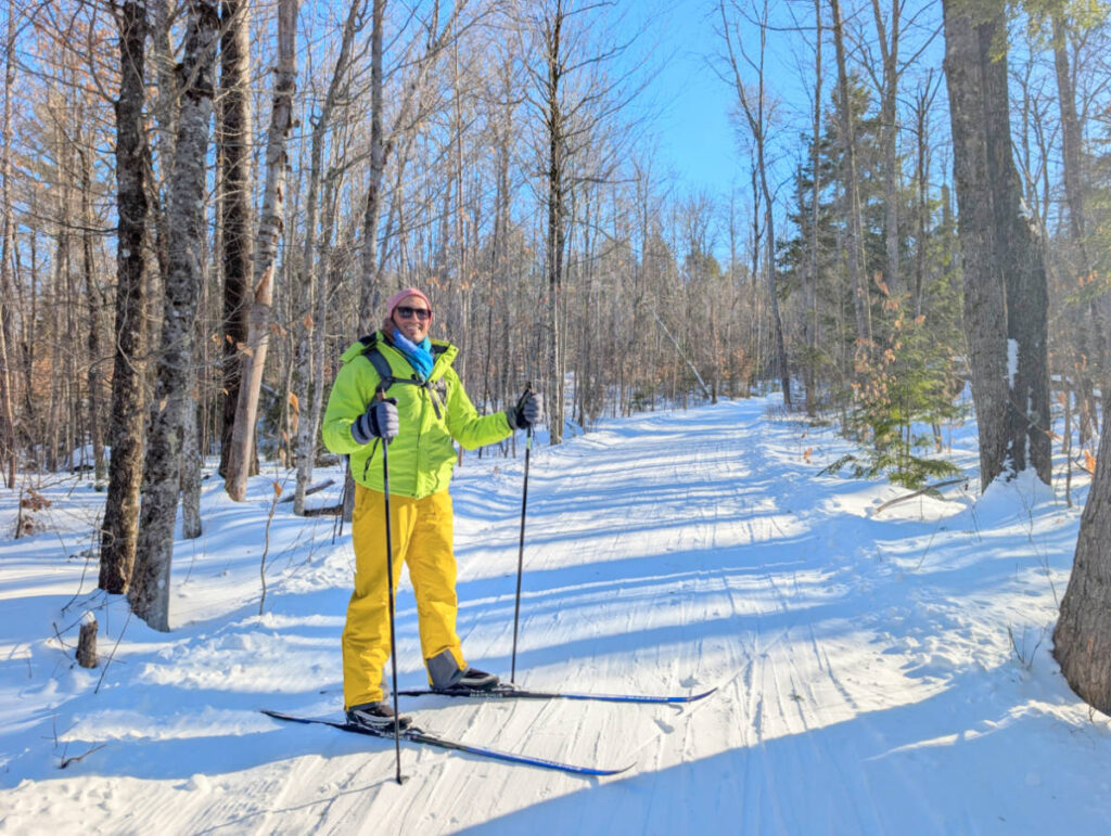 Rob Taylor Cross Country skiing at NEOC New England Outdoor Center Millinocket Maine 2