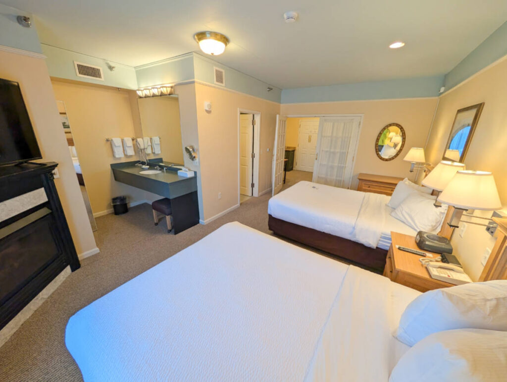 Two Queen Spa Suite at Senator Inn and Spa Augusta Maine 1